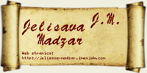 Jelisava Madžar vizit kartica
